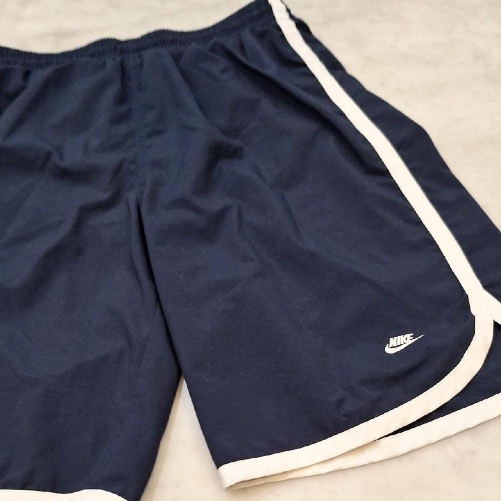 Vtg Y2K Nike Basketball Shorts Mens Lg Navy Blue Mesh Lined Gym Adam Sandler